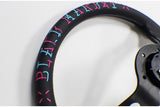 VERTEX SPEED STEERING WHEEL BLUE & PINK