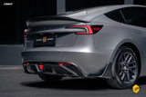 CMST TUNING CARBON FIBER REAR DIFFUSER & CANARDS FOR TESLA MODEL 3 HIGHLAND/P 2024-ON