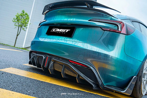 CMST TUNING CARBON FIBER V2 REAR DIFFUSER & CANARDS FOR TESLA MODEL 3 HIGHLAND / P