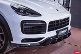 CMST TUNING CARBON FIBER & FRP FRONT LIP FOR PORSCHE CAYENNE 9Y0 9Y0.1 9Y3.1 BASE/S/TURBO S