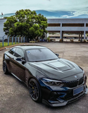 CMST TUNING CARBON FIBER TEMPERED GLASS TRANSPARENT HOOD FOR BMW M2 / M2C F87 2 SERIES F22 2014-ON