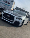 CMST TUNING CARBON FIBER FRONT BUMPER & FRONT LIP FOR INFINITI Q50 TO PROJECT BLACK S CONCEPT 2014-2022