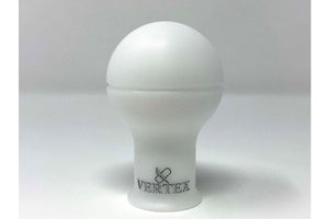 VERTEX MONOCHROME SHIFT KNOB LIMITED EDITION WHITE WITH SILVER LOGO