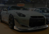 EPR CARBON FIBER AM STYLE FRONT LIP WITH UNDERTRAY FOR GTR R35 08-12