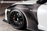 R-VERTEX 2010-UP NISSAN R35 GTR DRY CARBON AERO FENDERS