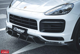 CMST TUNING CARBON FIBER & FRP FRONT LIP FOR PORSCHE CAYENNE 9Y0 9Y0.1 9Y3.1 BASE/S/TURBO S